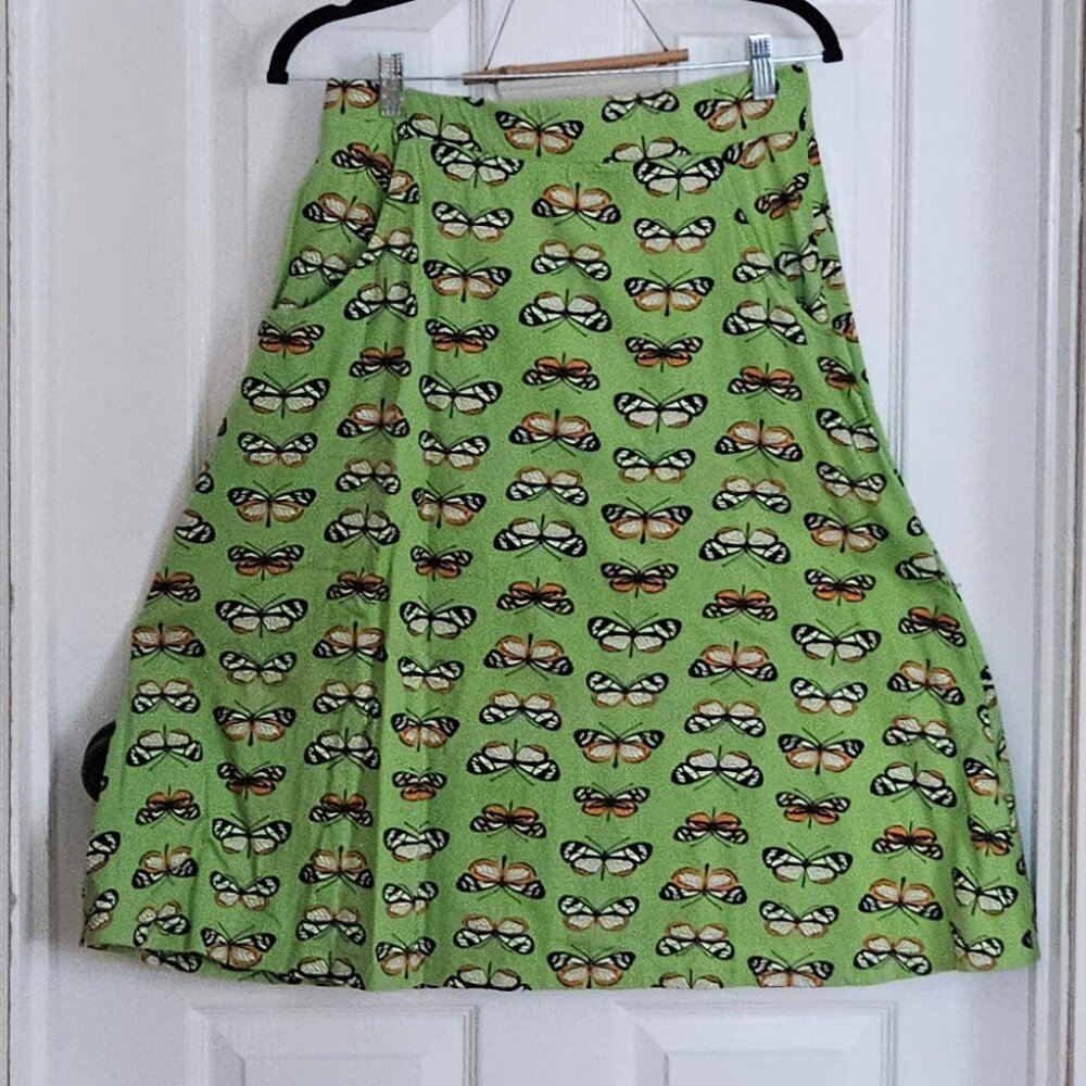 Svaha  Butterflies A-Line Skirt  Size M